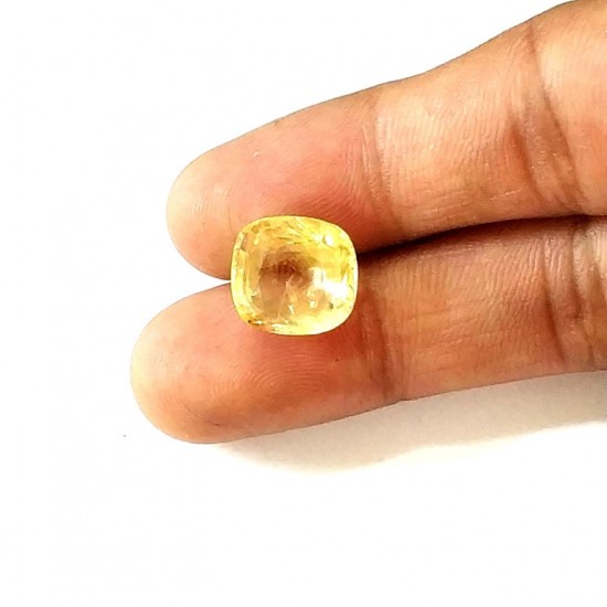Yellow Sapphire (Pukhraj) 8.8 Ct Certified Yellow Sapphire (Pukhraj) 8.8 Ct Certified